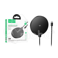 Беспроводное зарядное устройство Hoco CW62 (15W, быстрая зарядка, дисплей) Черный