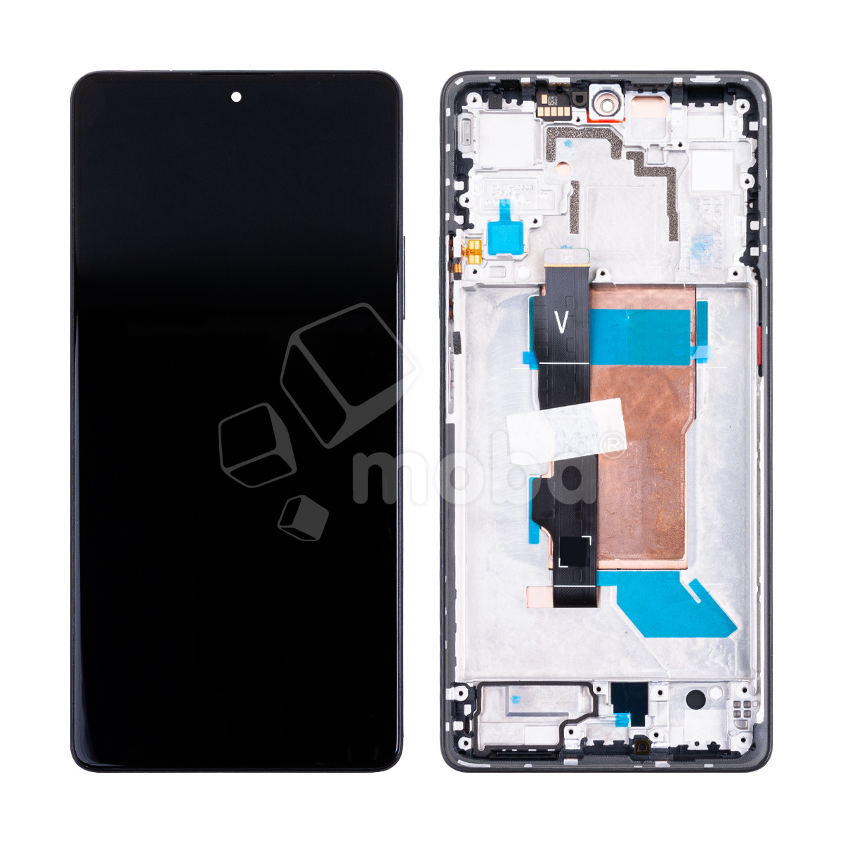 Дисплей для Xiaomi Poco F5 (23049PCD8G) модуль с рамкой Черный - OR (SP)