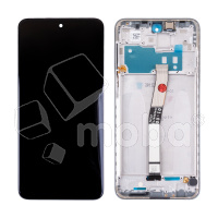 Дисплей для Xiaomi Redmi Note 9S/9 Pro (M2003J6A1G/M2003J6B2G) модуль с рамкой Серебро - OR