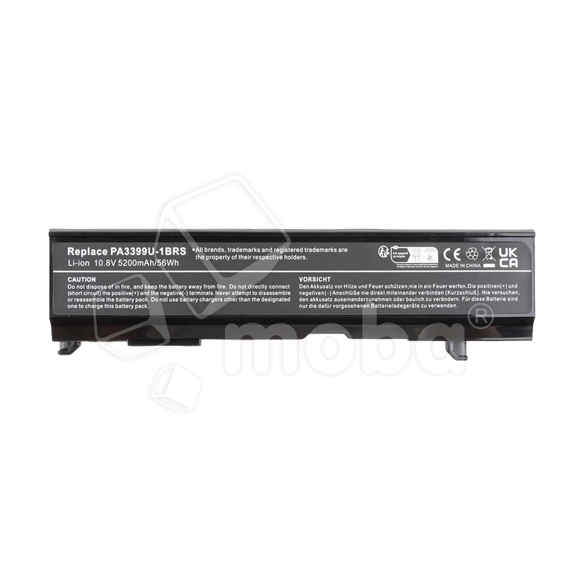 Аккумуляторная батарея для ноутбука Toshiba Satellite A80, A100, A105, A110, A135, M100 (PA3399) 5200 mAh