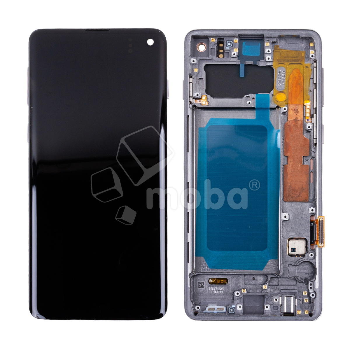 Дисплей для Samsung Galaxy S10 (G973F) модуль с рамкой Черный - (OLED) (Full Size) (Full HD, 500 Кд/м²)