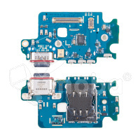 Шлейф для Samsung Galaxy S24 (S921E/Asia/America version) плата системный разъем/разъем SIM/микрофон - Премиум