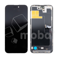Дисплей для iPhone 14 Pro Max (A2895) в сборе с тачскрином Черный - (Soft OLED, Full HD, 120 Гц) (с верификацией = с привязкой без ошибки)