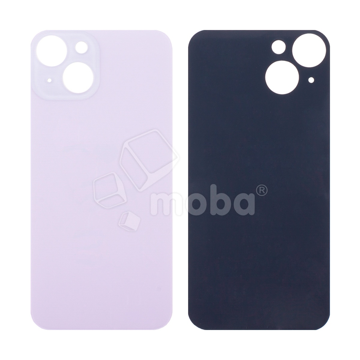Задняя крышка для iPhone 14 (A2883) Фиолетовый (стекло, широкий вырез под камеру, логотип)