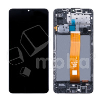 Дисплей для Samsung Galaxy M12 (M127F) модуль c рамкой Черный - OR Ref. (SP)