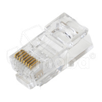 Сквозной коннектор для витой пары RJ-45, CAT6 (10 шт)