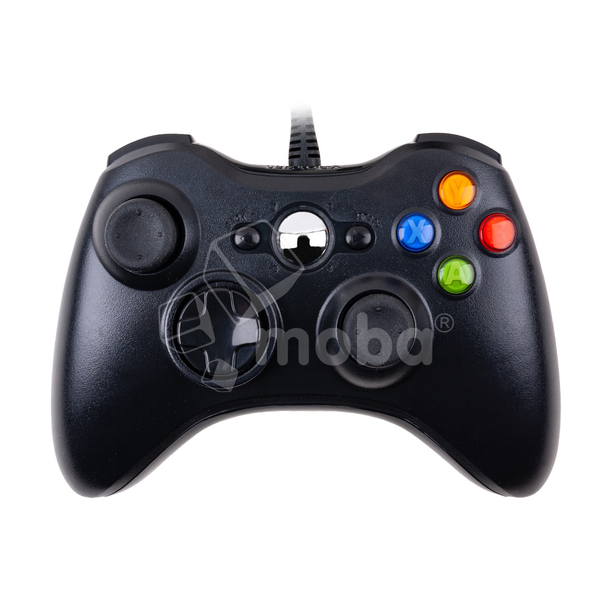 Геймпад для Xbox 360 (проводной) Черный - уценка (мятая упаковка)