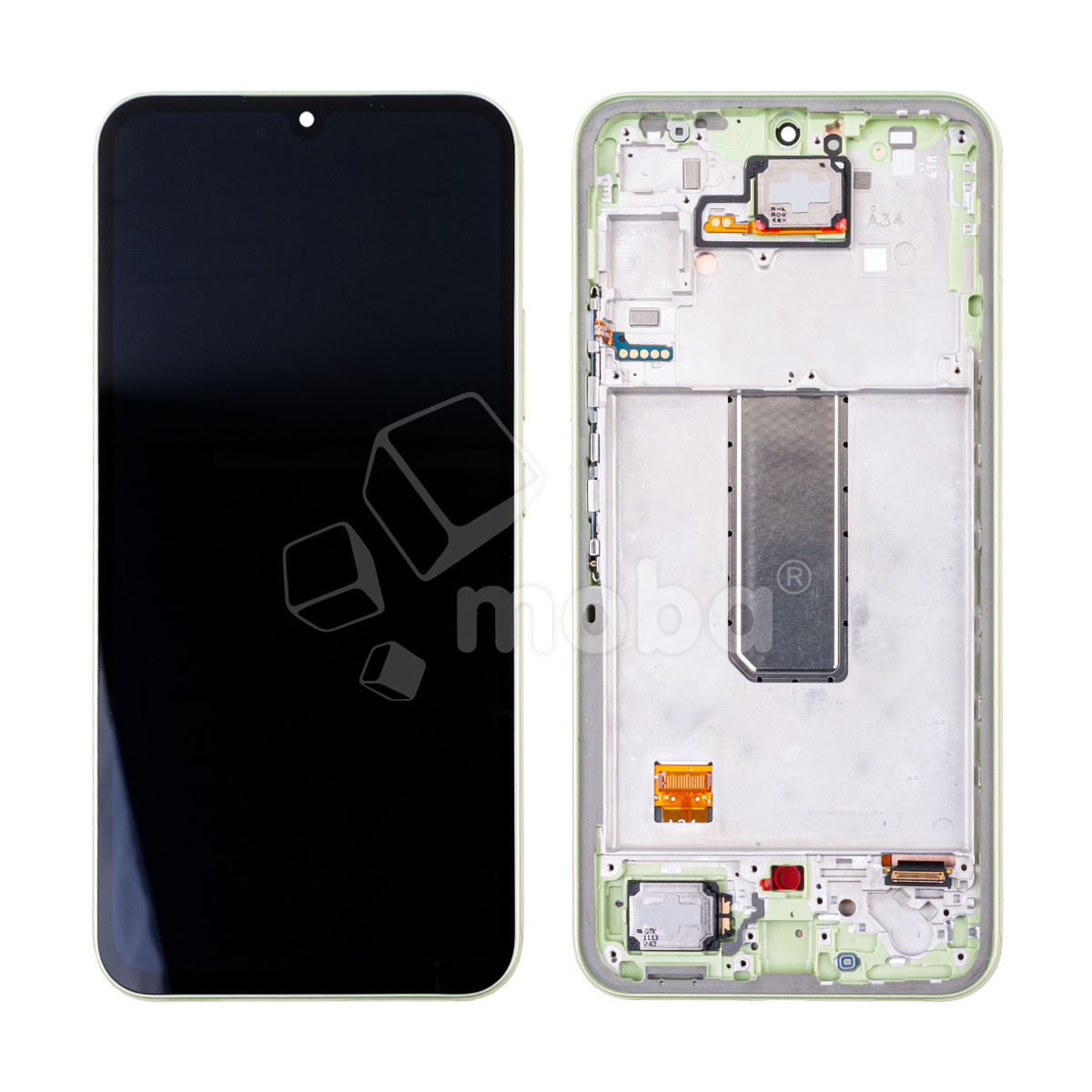 Дисплей для Samsung Galaxy A34 5G (A346B) модуль с рамкой Зеленый - OR (SP)