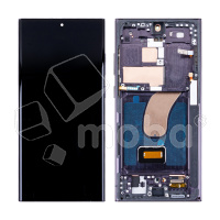 Дисплей для Samsung Galaxy S23 Ultra (S918B) модуль с рамкой Черный - (OLED)