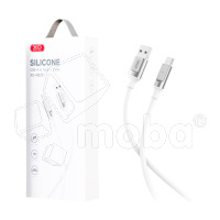 Кабель USB - Type-C XO NB251 (6A, силикон) Белый