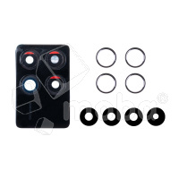 Стекло камеры для Xiaomi Poco X6 Pro 5G (2311DRK48G) в сборе с рамкой Черный