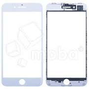 Стекло для переклейки iPhone 8 Plus в сборе с рамкой и OCA пленкой Белый - OR (Mitsubishi)