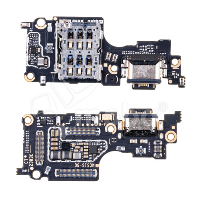 Шлейф для Vivo V27 5G (V2246) плата на системный разъем/разъем SIM/микрофон