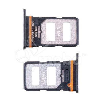 Держатель SIM для Xiaomi Redmi Note 12 Pro 5G (22101316C/22101316I/22101316G) Черный
