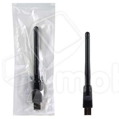 USB Wi-Fi адаптер (2,4 GHz) (тех.упак.) Черный