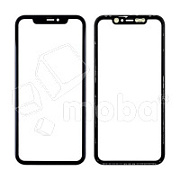 Стекло для переклейки iPhone 11 (A2221) с OCA пленкой + рамка Черный - OR (Mitsubishi)