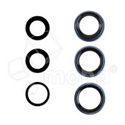 Стекло камеры для iPhone 17 Pro/17 Pro Max (комплект 3 шт.) Синий