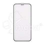 Защитное стекло "Матовое" для iPhone 12/12 Pro Черный (Закалённое, полное покрытие)