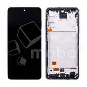 Дисплей для Samsung Galaxy A72 (A725F) модуль с рамкой Черный - (OLED) (Full Size)