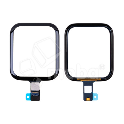 Стекло для переклейки Apple Watch 5/SE/SE 2022/SE 2023 (44 мм) в сборе с тачскрином и OCA пленкой Черный - OR (Mitsubishi)