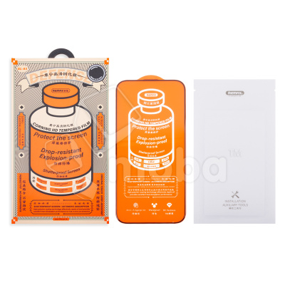 Защитное стекло Remax Medicine Glass GL-83 для iPhone 16 (сверхпрочное) Черный