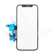 Стекло для переклейки iPhone 12/12 Pro (A2403/A2407) с OCA пленкой + тачскрин Черный - OR (Feaglet)