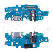 Шлейф для Samsung Galaxy A14 4G (A145F) плата системный разъем/разъем гарнитуры/микрофон