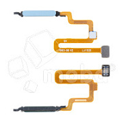 Шлейф для Xiaomi Redmi Note 11 Pro 4G/5G/Poco X4 Pro 5G (2201116TG/2201116SG/2201116PG) сканер отпечатка пальцев Голубой