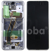 Дисплей для Samsung Galaxy S20 (G980F) модуль с рамкой Серый - OR (SP)