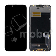 Дисплей для iPhone 13 (A2635) в сборе с тачскрином Черный - (Hard OLED, Full HD) (площадка под IC)
