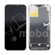 Дисплей для iPhone 12 Pro Max (A2411) в сборе с тачскрином Черный - (Hard OLED, Full HD) (с верификацией = с привязкой без ошибки)