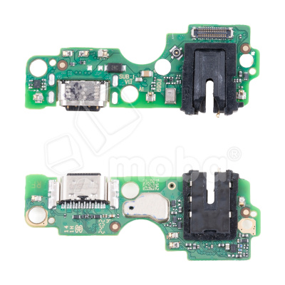 Шлейф для Infinix Smart 8 (X6525) плата на системный разъем/разъем гарнитуры/микрофон - Премиум