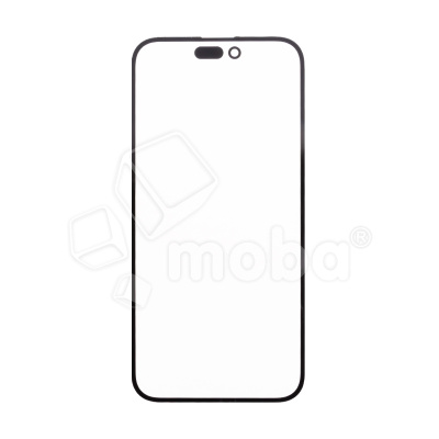 Стекло для переклейки iPhone 14 Pro Max (A2895) с OCA пленкой Черный - OR (Feaglet)