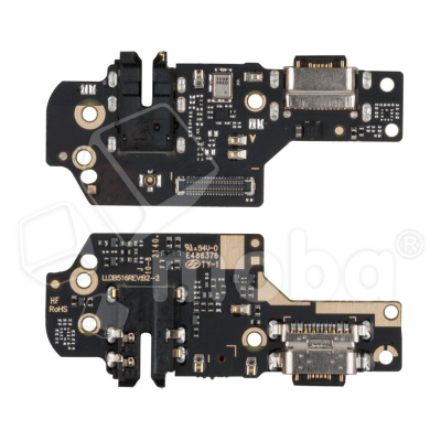 Шлейф для Xiaomi Redmi Note 8/8 2021 (M1908C3JC/M1908C3JGG) плата системный разъем/разъем гарнитуры/микрофон - Премиум