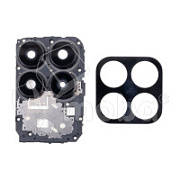 Стекло камеры для Huawei Honor X8a 4G (CRT-LX1) в сборе с рамкой Черный