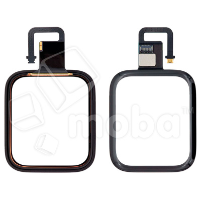 Стекло для переклейки Apple Watch 6 (44 мм) в сборе с тачскрином и OCA пленкой Черный - OR (Mitsubishi)