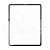Стекло для переклейки iPad Pro 12.9" 2021/2022 (A2378/A2379/A2461/A2462/A2436/A2764/A2437/A2766) в сборе с OCA пленкой Черный - OR (Mitsubishi)
