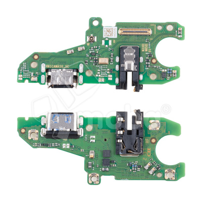 Шлейф для Huawei Honor X7 (CMA-LX1/CMA-LX2) плата на системный разъем/разъем гарнитуры/микрофон - Премиум