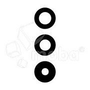 Стекло камеры для Samsung Galaxy S25+ (S936B) (комплект 3 шт.) Черный