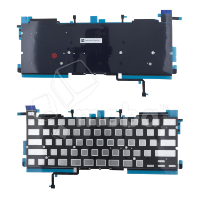 Подсветка клавиатуры для ноутбука MacBook Pro M1 13"/M2 13" A2338 (2020-2022, прямой Enter RU) Черный