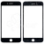 Стекло для переклейки iPhone 8 Plus в сборе с рамкой и OCA пленкой Черный - OR (Mitsubishi)