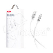 Кабель USB - Type-C XO NB251 (6A, силикон) Белый
